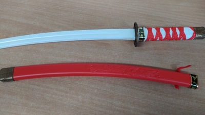 Miecz NINJA czerwony Samuraja SAMURAJ Katana 60 cm