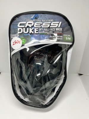 Maska do nurkowania pełnotwarzowa Cressi Duke Dry odcienie niebieskiego