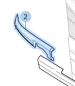 Жабо молдинг права scania r s 2340701 фото №1