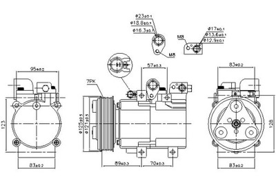 NISSENS COMPRESOR DE ACONDICIONADOR HYUNDAI H-1 H-1 / S  