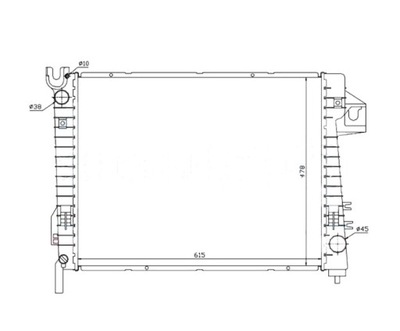Радиатор dodge ram 02- 52030191ab фото №1