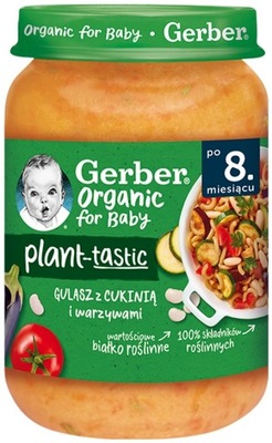 GERBER Organic gulasz z cukinią warzywami BIO 190g