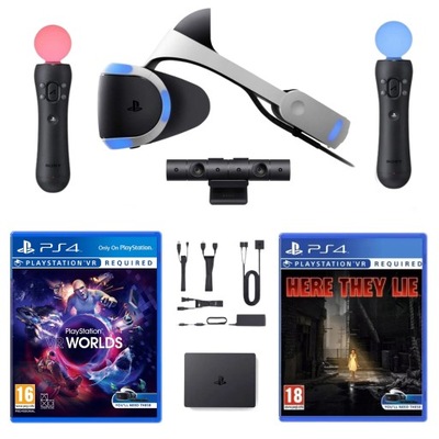 PS VR PlayStation VR + 2x Move + Kamera + 2 GRY PS4