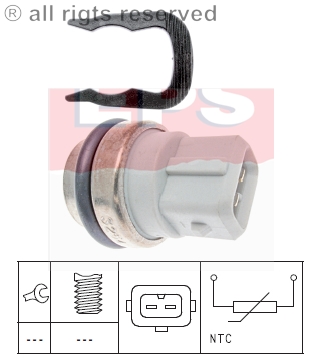 EPS 1.830.254 CAPTEUR TEMPÉRATURE DE FLUIDE REFROIDISSEMENT - milautoparts.fr