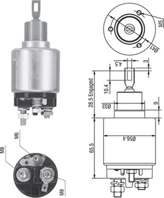 MAGNETI MARELLI 940113050271 CONMUTADOR ELECTROMAGNÉTICO ARRANCADOR  