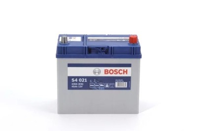 0092S40210 АКУМУЛЯТОР 45AH 330A SILVER S4 P+ BOSCH