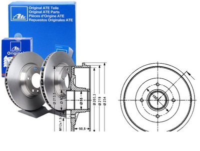 Ate тормозные барабаны тормозные nissan kubistar renault kangoo фото №1