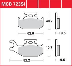 ZAPATAS HAMULC. SUZUKI /MOTOCYKLE MCB723SI TRW  