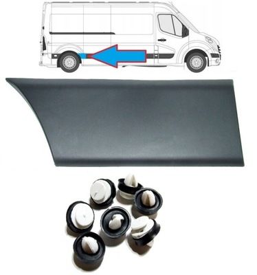 Молдинг правая bok боковая przed колесом renault master opel movano nissan nv400 фото №1