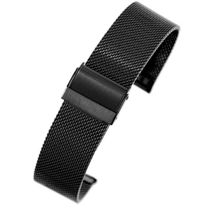 Bransoleta - siatka mesh PACIFIC - PVD Black - 22m