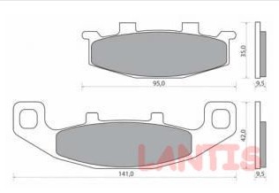 ZAPATAS DE FRENADO DO SUZUKI KAWASAKI SIFFERT MP210  