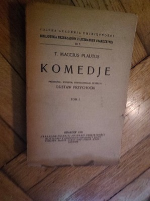 Komedje - Maccius Plautus Tomy 1-3