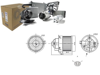 VENTILADOR SOPLADORES CITROEN C3 PICASSO PEUGEOT 308 308 I 408 1.2-2.0D  