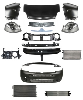 Renault master 03-10 перед капот бампер pas лампа крила фото №1