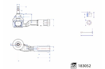 FEBI BILSTEIN TERMINAL BARRA KIEROWNICZEGO P HYUNDAI ELANTRA VI I30  