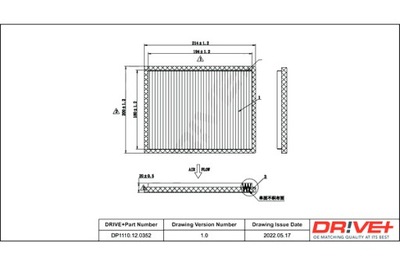 DRIVE+ FILTRO CABINAS CHEVROLET SPARK 05- STANDA RD  