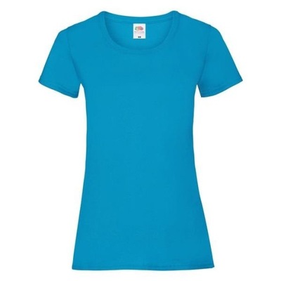 KOSZULKA DAMSKA FRUIT OF THE LOOM T-shirt Azure S