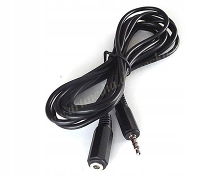 kabel przedłużacz Jack 3,5 mm 4 PIN polowy 5,0 m