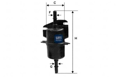 UFI ФИЛЬТР ТОПЛИВА SIENA PALIO SEICENTO