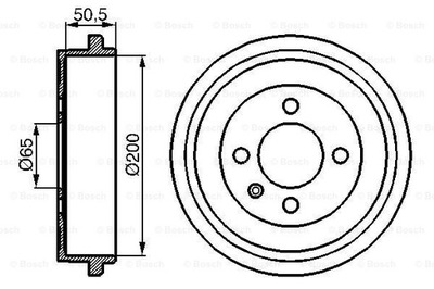 БАРАБАНЫ ТОРМОЗНЫЕ BOSCH 0 986 477 106 0986477106