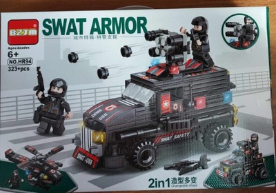 Klocki swat armor 323 pcs 2 w 1