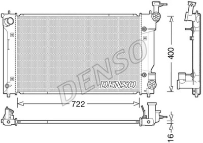 DENSO DRM50098 RADUADOR DE AGUA  