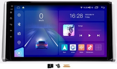 ANDROID RADIO NAVEGACIÓN QLED DSP 8+128GB GPS LTE 4G TOYOTA RAV4 5 V 18-20  