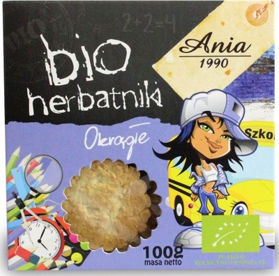 Herbatniki okrągłe BIO 100g Bio Ania