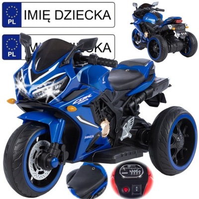 Motocykl motor na akumulator 2x25W LED mp3 TABLICE IMIENNE