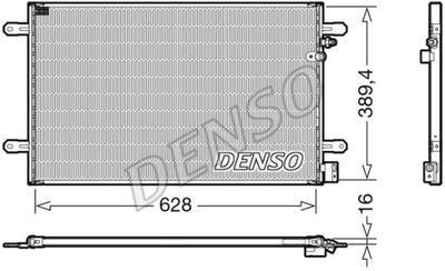 РАДИАТОР КОНДИЦИОНЕРА DENSO DCN02037