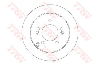 DISCOS DE FRENADO PARTE TRASERA TRW DF6919  