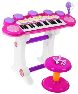 Zestaw Muzyczny Keyboard Mikrofon MP3 Dla Dzieci