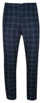 Granatowe spodnie typu chinos -RIGON- 36/34