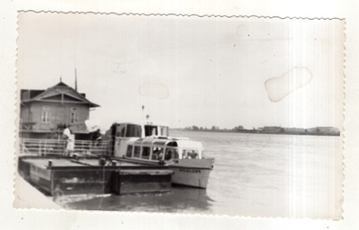 Płock - Przystań Wisła Statek Pelikan FOTO ok1960