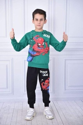 Dres SPIDERMAN komplet bluza spodnie 104/110 cm 4-5 lat