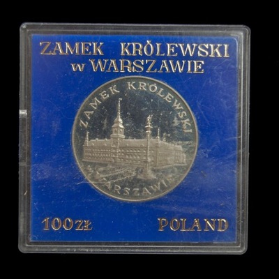 100 zł Zamek królewski w Warszawie 1975 Kapsel