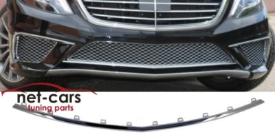 Молдинг нижняя бампер mercedes s w222 -17 amg хром фото №1