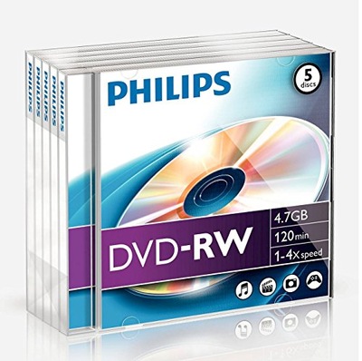 Płyta DVD Philips DVD-RW 4,7 GB 5 szt.