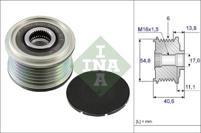 INA 535010210 EMBRAGUE ALT.  