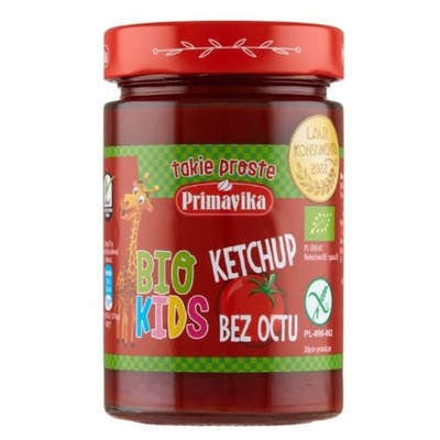 Ketchup Bez Cukru dla Dzieci Bio 315g Primaeco