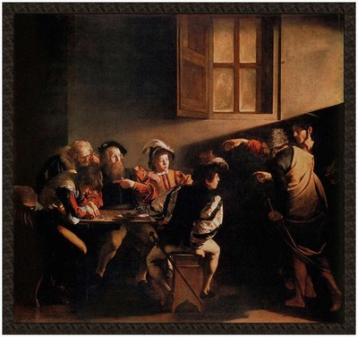 Naszywka Powołanie świętego Mateusza Caravaggio