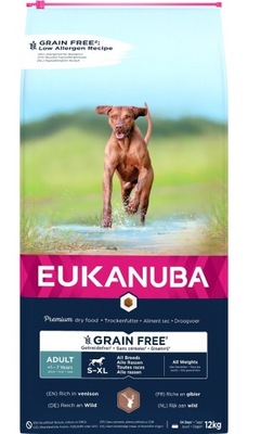 EUKANUBA Dziczyzna karma dla dorosłego psa 12kg