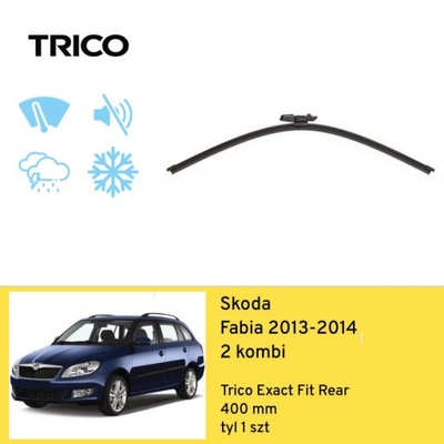 LIMPIAPARABRISAS AL PARTE TRASERA PARA SKODA FABIA 2 UNIVERSAL (2013-2014) TRICO  