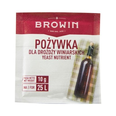 POŻYWKA DLA DROŻDŻY WINIARSKICH 10G NA 25L