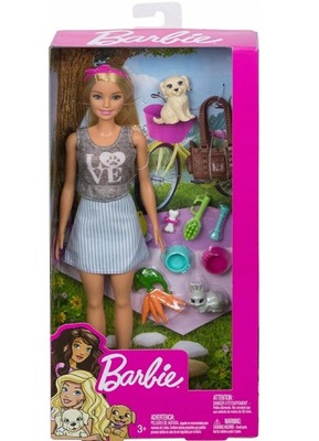Lalka Barbie Opiekunka Zwierząt Piesek Akcesoria#