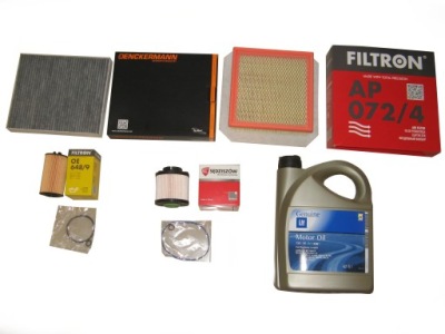 Набір фільтрів олія opel meriva b 1.6 cdti фото №1