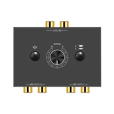Przełącznik stereo audio 2 x 1/1 x / R z wyciszeniem