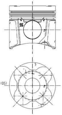 KOMPLEKTAS REMONTO STŪMOKLIAI / MOVOS CYLINDROWE KOLBENSCHMIDT 99662962 