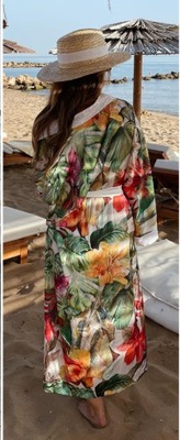 sukienka plażowa tunika kimono BY O LA LA