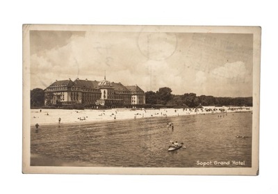 SOPOT - PROMENADA, GRAND HOTEL 1952